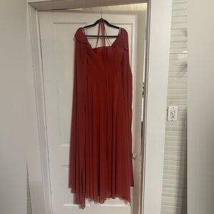 Terracotta/Burnt Orange Evening Gown